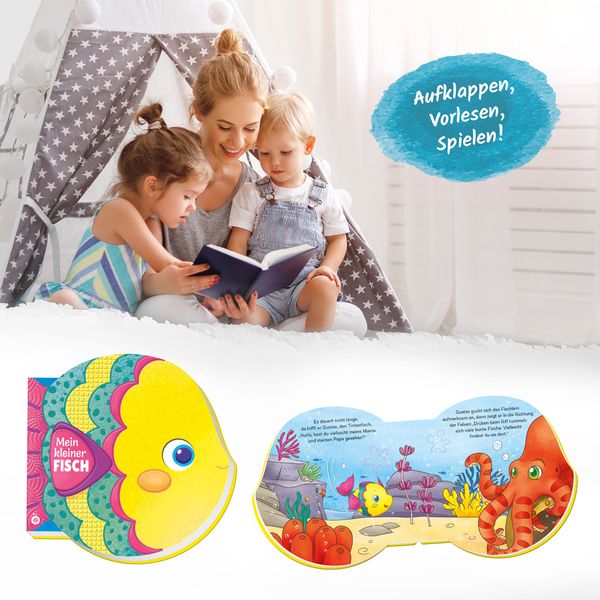 Produktbild: Tr&ouml;tsch Pappenbuch Rasselbuch Mein kleiner Fisch