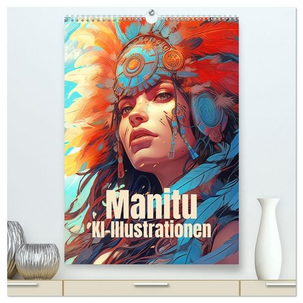 Manitu - KI-Illustrationen (hochwertiger Premium Wandkalender 2026 DIN A2 hoch), Kunstdruck in Hochglanz