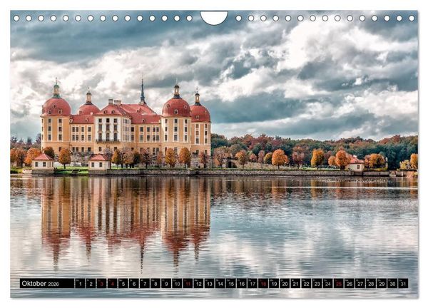 Produktbild: Sachsens Schl&ouml;sser (Wandkalender 2026 DIN A4 quer), CALVENDO Monatskalender