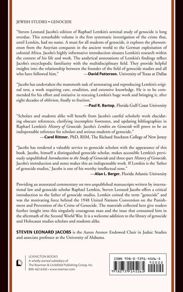 Produktbild: Jacobs, S: Lemkin on Genocide