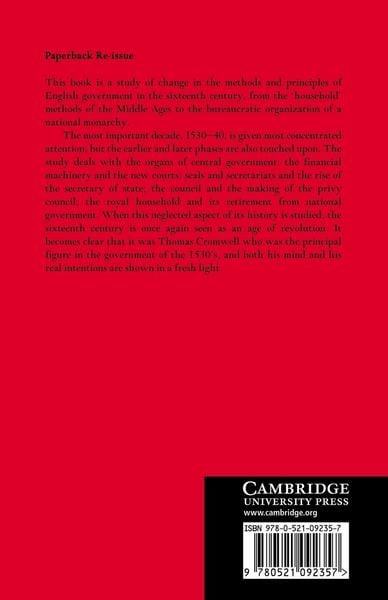 Produktbild: Tudor Revolution in Government