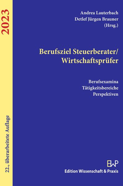 Produktbild: Berufziel Steuerberater/Wirtschaftspr&uuml;fer 2023.