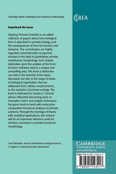 Produktbild: Shaping Primate Evolution