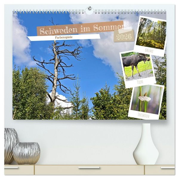 Produktbild: Schweden im Sommer (hochwertiger Premium Wandkalender 2026 DIN A2 quer), Kunstdruck in Hochglanz