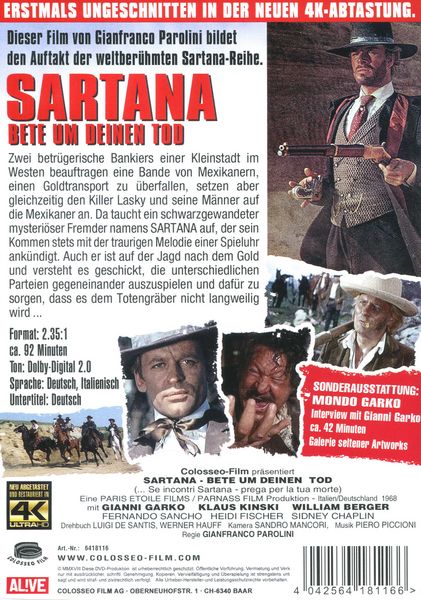 Produktbild: Sartana - Bete um deinen Tod - Uncut