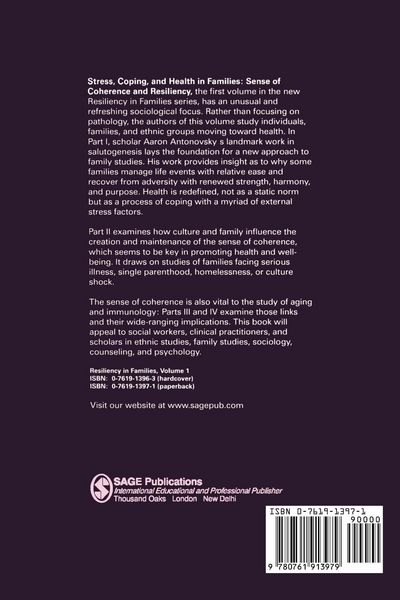 Produktbild: Stress, Coping, and Health in Families: Sense of Coherence and Resiliency