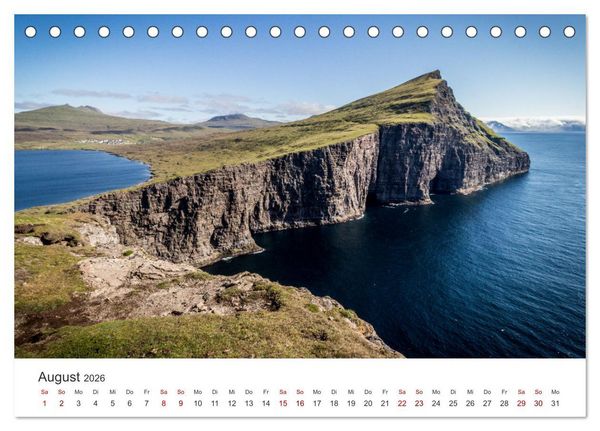 Produktbild: F&auml;r&ouml;er Inseln - Geheimnisvolle Inseln im Nordatlantik (Tischkalender 2026 DIN A5 quer), CALVENDO Monatskalender