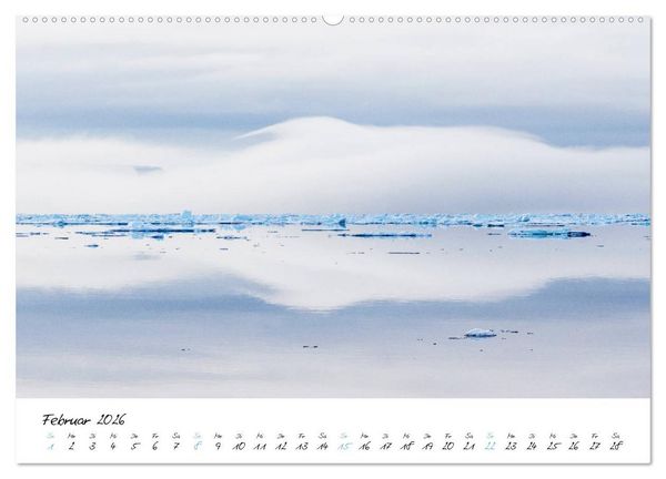 Produktbild: Heike Odermatt: 80&deg; Nord - Fotografien von Spitzbergen und Nordaustland (hochwertiger Premium Wandkalender 2026 DIN A2 quer), Kunstdruck in Hochglanz