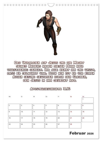 Produktbild: drei.sechzehn - Der Jesus Kalender (Wandkalender 2026 DIN A3 hoch), CALVENDO Monatskalender