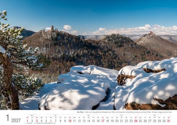 Produktbild: Die Pfalz 2027 Bildkalender A3 Spiralbindung