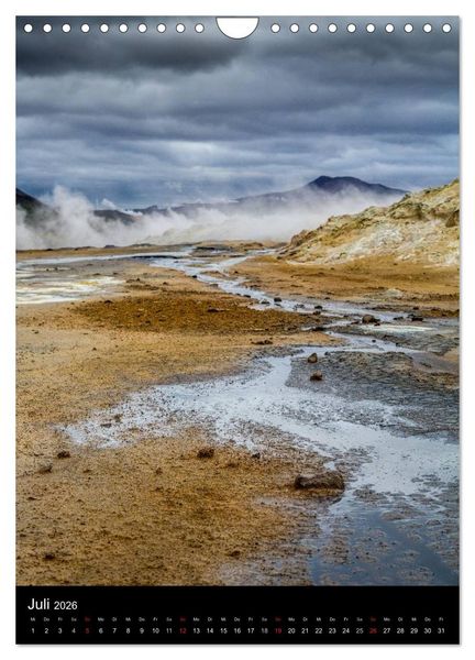 Produktbild: Island - Landschaften vom Wasser gepr&auml;gt (Wandkalender 2026 DIN A4 hoch), CALVENDO Monatskalender