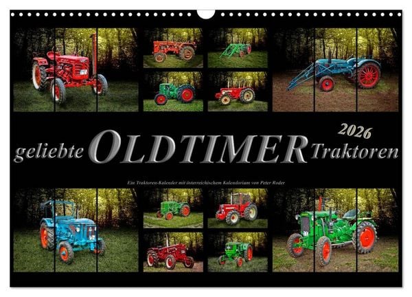 Produktbild: Geliebte Oldtimer Traktoren (Wandkalender 2026 DIN A3 quer), CALVENDO Monatskalender