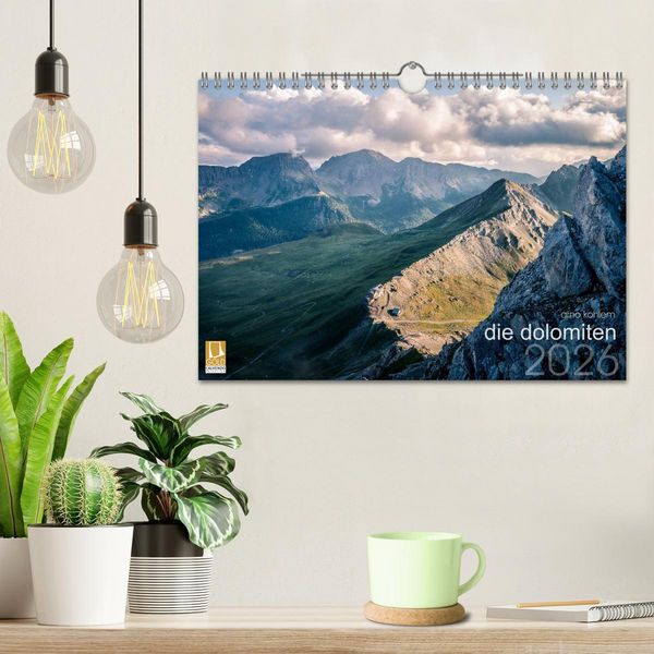 Produktbild: die dolomiten (Wandkalender 2026 DIN A4 quer), CALVENDO Monatskalender