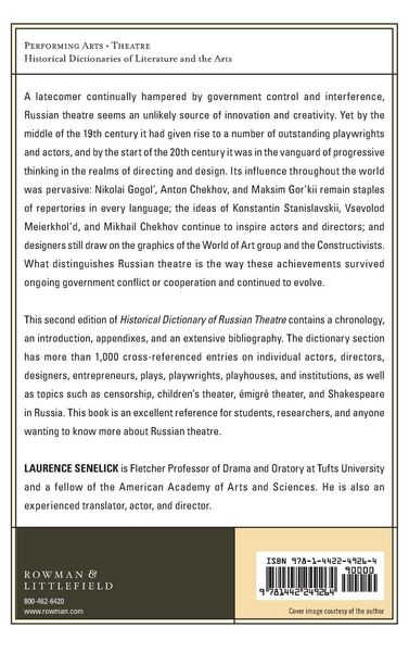 Produktbild: Historical Dictionary of Russian Theatre
