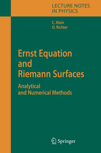 Produktbild: Ernst Equation and Riemann Surfaces