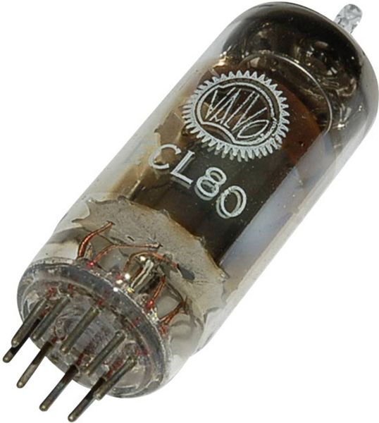 Produktbild: Philips ECL 80 Elektronenr&ouml;hre Triode-Pentode 100 V, 20 V 8 mA, 2 mA Polzahl: 9 Sockel: Noval Inhalt 1 St.