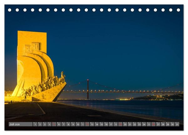 Produktbild: Metropole Lissabon (Tischkalender 2026 DIN A5 quer), CALVENDO Monatskalender