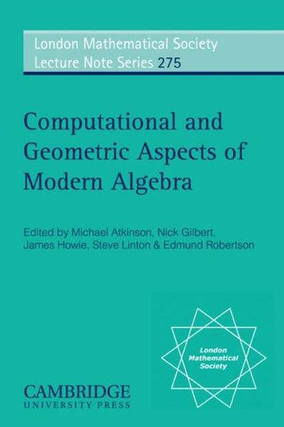 Produktbild: Computational and Geometric Aspects of Modern Algebra