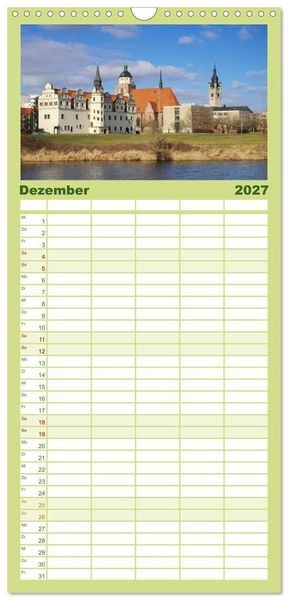 Produktbild: Familienplaner 2027 - Dessau mit 5 Spalten (Wandkalender, 21 x 45 cm) CALVENDO