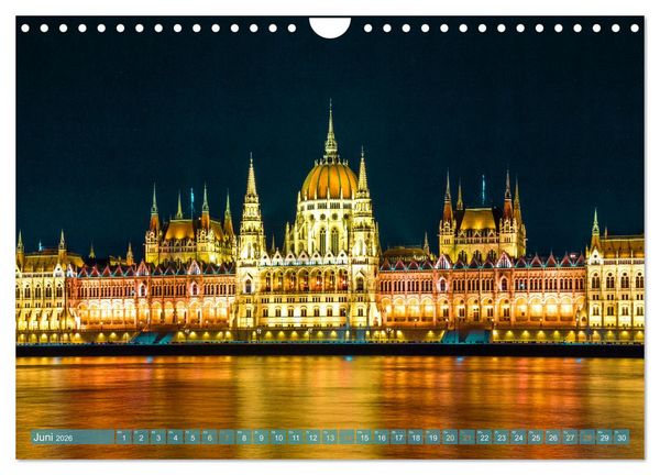 Produktbild: Romantisches Budapest - Ungarns sch&ouml;ne Hauptstadt an der Donau (Wandkalender 2026 DIN A4 quer), CALVENDO Monatskalender