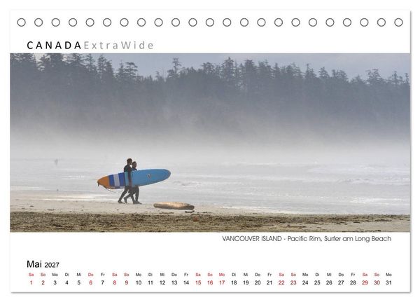 Produktbild: Vancouver Island Panoramabilder (Tischkalender 2027 DIN A5 quer), CALVENDO Monatskalender