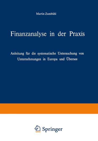 Produktbild: Finanzanalyse in der Praxis