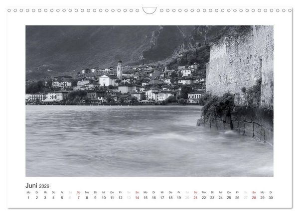 Produktbild: Limone sul Garda schwarzwei&szlig; (Wandkalender 2026 DIN A3 quer), CALVENDO Monatskalender