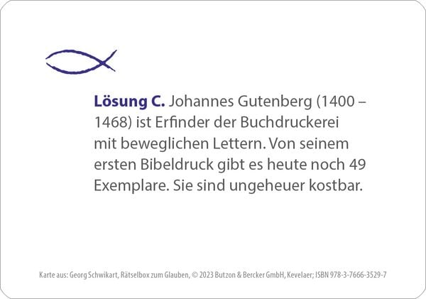 Produktbild: R&auml;tselbox zum Glauben