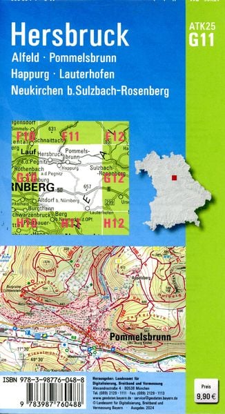 Produktbild: ATK25-G11 Hersbruck (Amtliche Topographische Karte 1:25000)