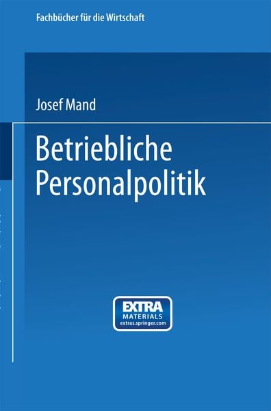Produktbild: Betriebliche Personalpolitik