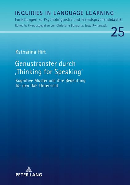 Produktbild: Genustransfer durch &laquo;Thinking for Speaking&raquo;