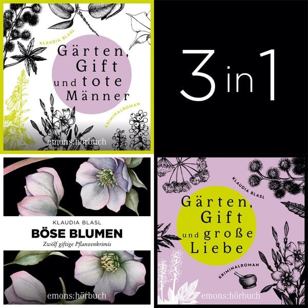 Große Gartenkrimi-Reihe - Drei herrlich böse Krimibände von Klaudia Blasl - Große Gartenkrimi-Reihe - Klaudia Blasl, Audio, 9783740826161