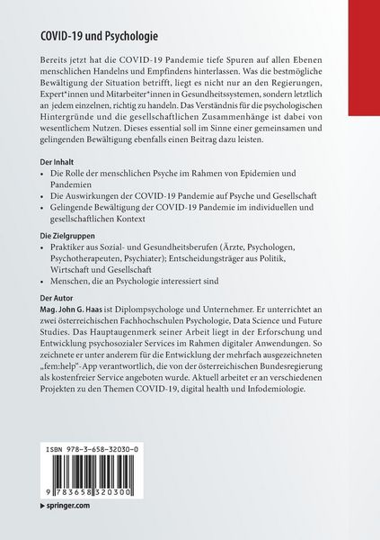 Produktbild: COVID-19 und Psychologie