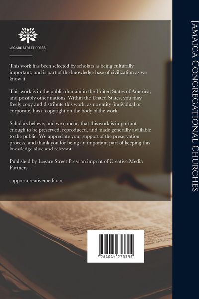 Produktbild: Jamaica Congregational Churches: a History and Memorial 1901.