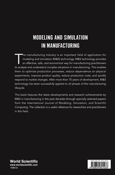 Produktbild: Aodeling and Simulation in Manufacturing