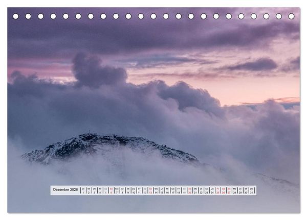 Produktbild: Berge im Licht der Sonne (Tischkalender 2026 DIN A5 quer), CALVENDO Monatskalender