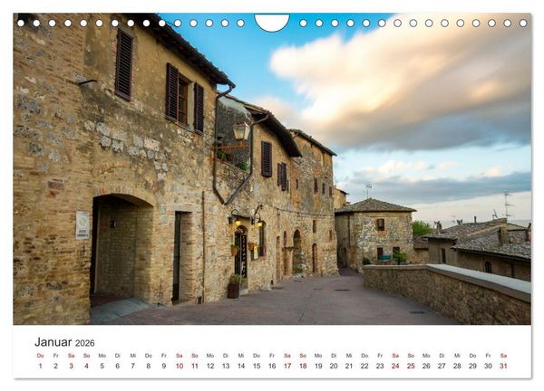 Produktbild: Motive der Toskana (Wandkalender 2026 DIN A4 quer), CALVENDO Monatskalender