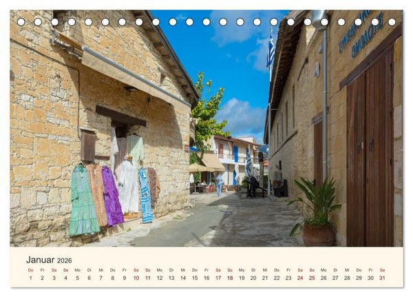 Produktbild: Zypern erleben (Tischkalender 2026 DIN A5 quer), CALVENDO Monatskalender