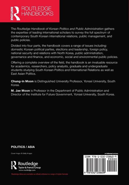 Produktbild: Routledge Handbook of Korean Politics and Public Administration