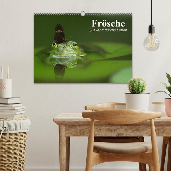 Produktbild: Fr&ouml;sche. Quakend durchs Leben (Wandkalender 2026 DIN A3 quer), CALVENDO Monatskalender