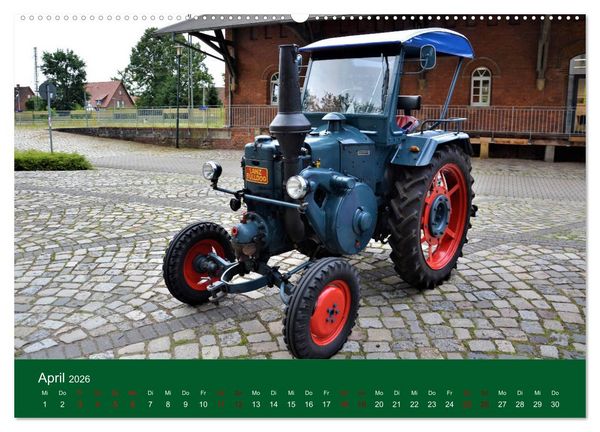 Produktbild: TRECKER-SCHLEPPER. Unverzichtbare Helfer in der Landwirtschaft (hochwertiger Premium Wandkalender 2026 DIN A2 quer), Kunstdruck in Hochglanz