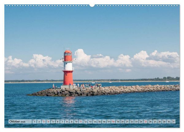 Produktbild: Hansestadt Rostock Historischer Stadtkern bis Warnem&uuml;nde (Wandkalender 2026 DIN A2 quer), CALVENDO Monatskalender