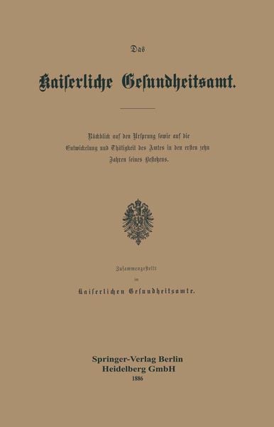Produktbild: Das Kaiserliche Gesundheitsamt