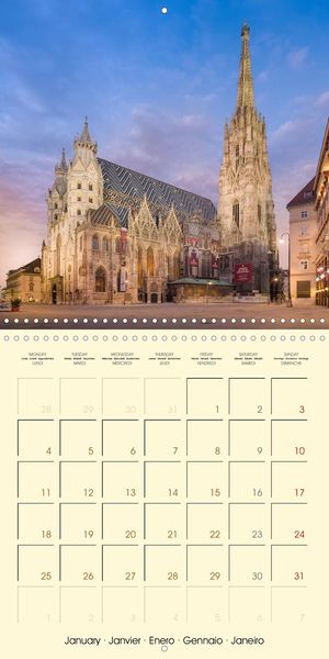 Produktbild: Heindl, K: Beautiful Vienna (Wall Calendar 2021 300 &times; 300 mm
