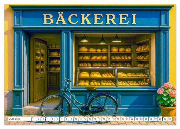 Produktbild: B&auml;cker und Backstuben (Tischkalender 2026 DIN A5 quer), CALVENDO Monatskalender