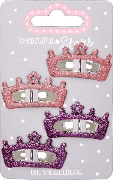 Produktbild: Haarclips Glitzerkrone no.3 - beautiful Stars, sort.i.D.