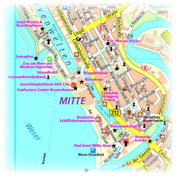 Produktbild: Bremerhaven. Stadtplan 1 : 16 000