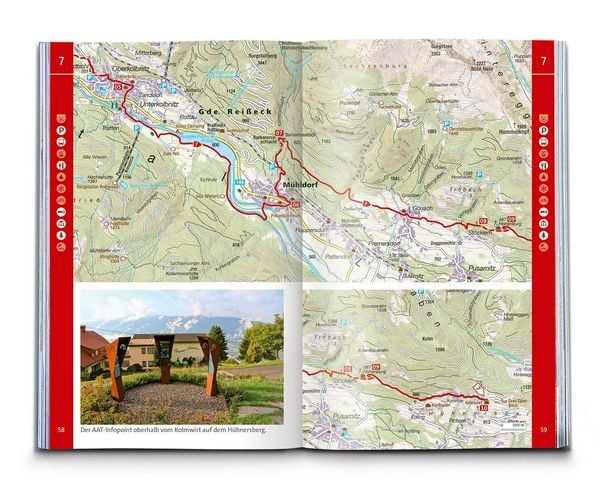 Produktbild: KOMPASS Wanderf&uuml;hrer AlpeAdriaTrail, Vom Gro&szlig;glockner nach Triest, 33 Etappen mit Extra-Tourenkarte