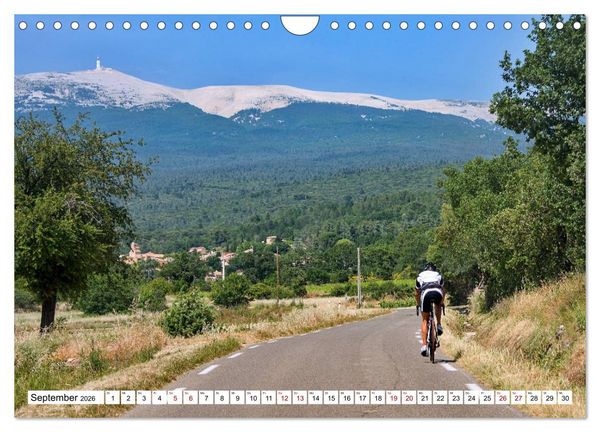 Produktbild: Mit dem Rennrad zum Mont Ventoux (Wandkalender 2026 DIN A4 quer), CALVENDO Monatskalender