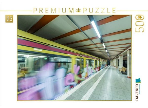 CALVENDO Puzzle Berliner U-Bahn | 500 Teile Lege-Größe 48 × 36 cm Foto-Puzzle für Erwachsene